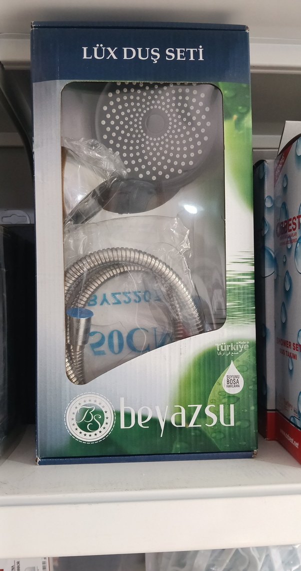Beyazsu Lux Duş Seti Gri-Mavi - Görsel 3