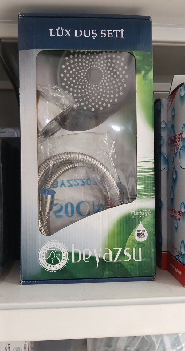 Beyazsu Lux Duş Seti Gri-Mavi - Görsel 2