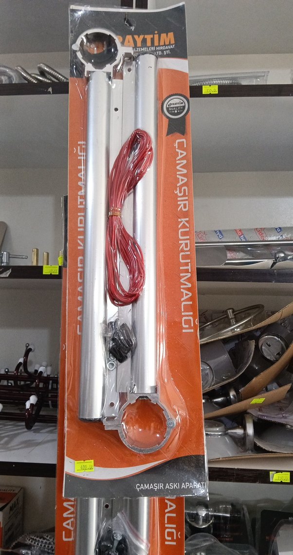 Kırmızı Kablolu Çamaşır Kurutmalığı - Görsel 4