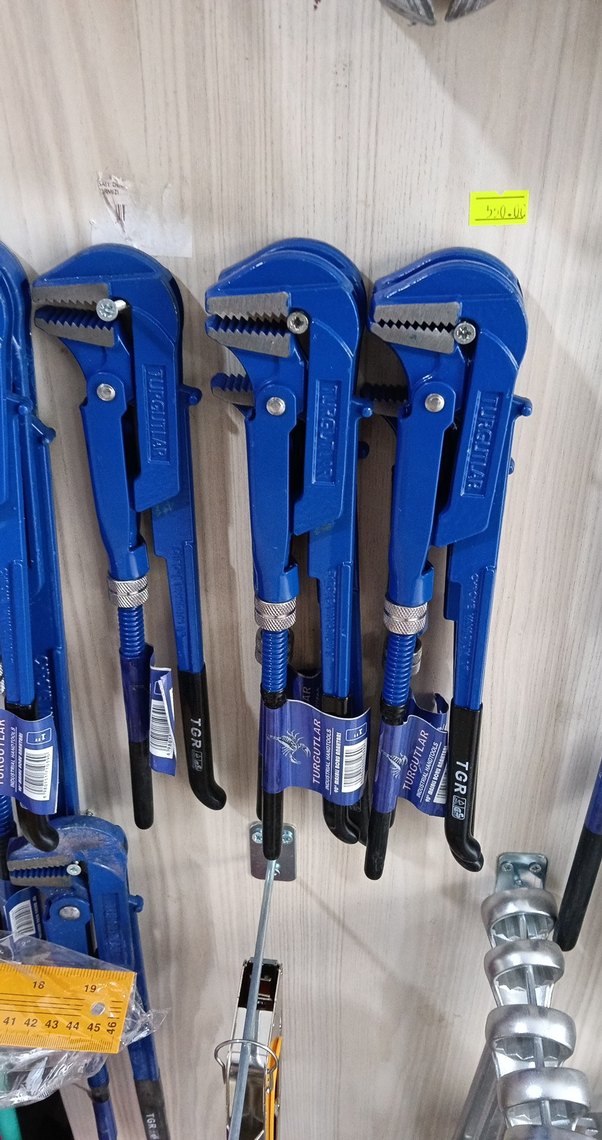 Mavi Ayarlanabilir Boru Anahtarı - Görsel 2