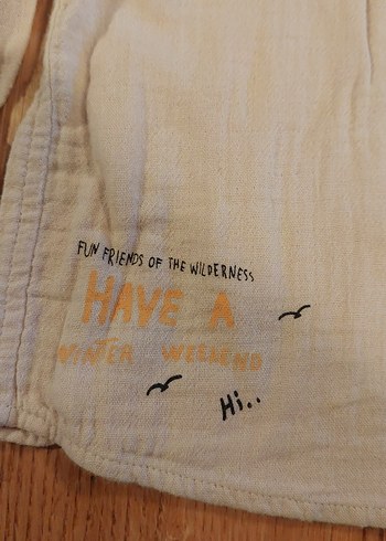 Bej Erkek Çocuk Keten Uzun Kollu Gömlek - Görsel 5