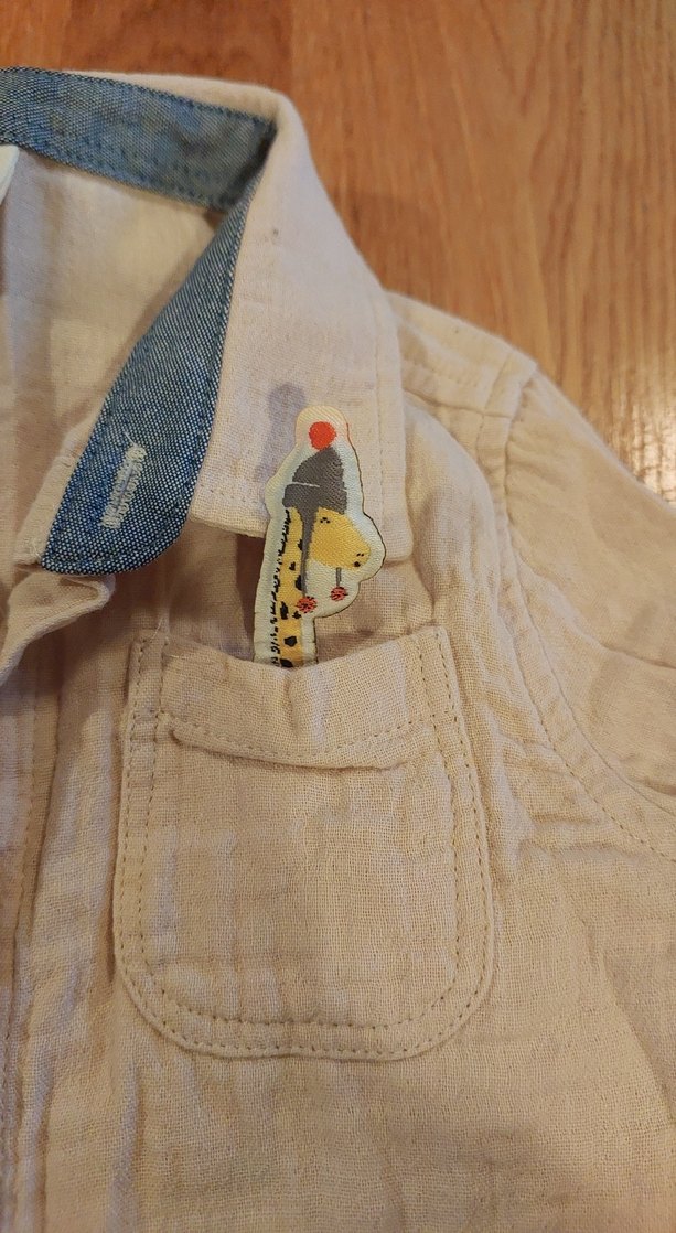 Bej Erkek Çocuk Keten Uzun Kollu Gömlek - Görsel 3