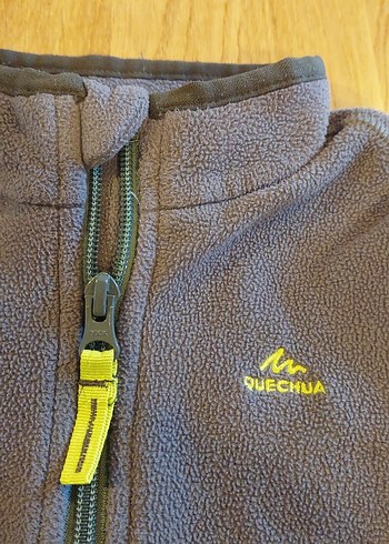 Gri Erkek Çocuk Fermuarlı Yelek - Görsel 4