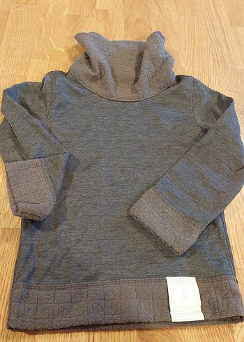 Antrasit Gri Erkek Çocuk Balıkçı Yaka Kar Sweat - Görsel 6