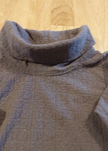 Antrasit Gri Erkek Çocuk Balıkçı Yaka Kar Sweat - Görsel 4