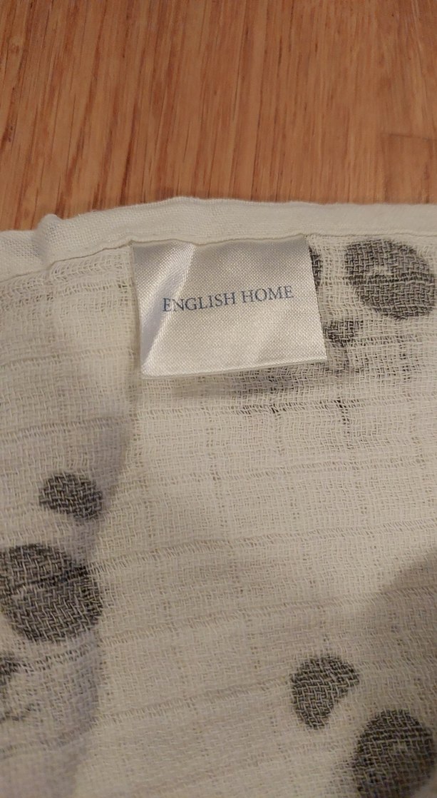 Beyaz Siyah Panda Baskılı Keten Çocuk Müslin Örtü - Görsel 5