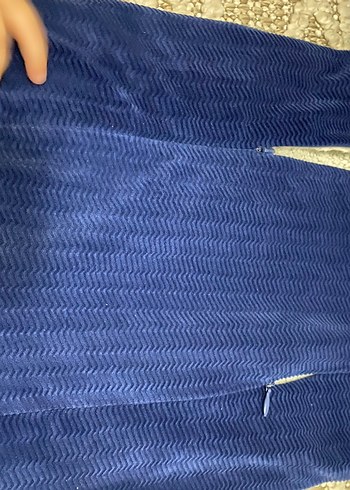 Koyu Mavi Erkek Bebek Örgü Tulumu - Görsel 4