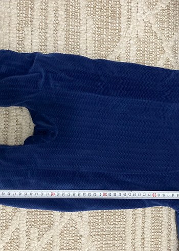 Koyu Mavi Erkek Bebek Örgü Tulumu - Görsel 2