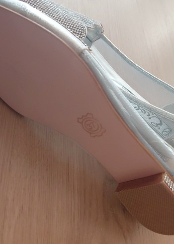 Simli lame Dolgu Topuklu Kadın Abiye Ayakkabı - Görsel 3