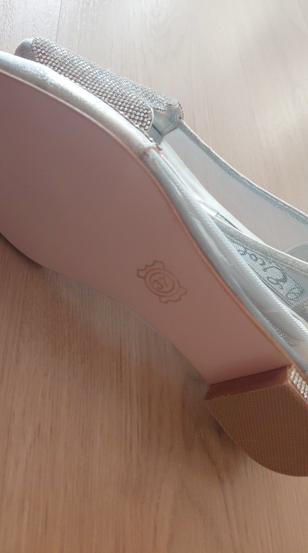 Simli lame Dolgu Topuklu Kadın Abiye Ayakkabı - Görsel 3