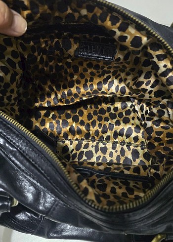 Siyah Deri Tokalı Kadın Çanta - Görsel 5