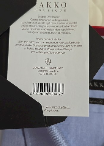 vakko Mavi uzun Kollu Düğmeli Erkek Gömlek - Görsel 2