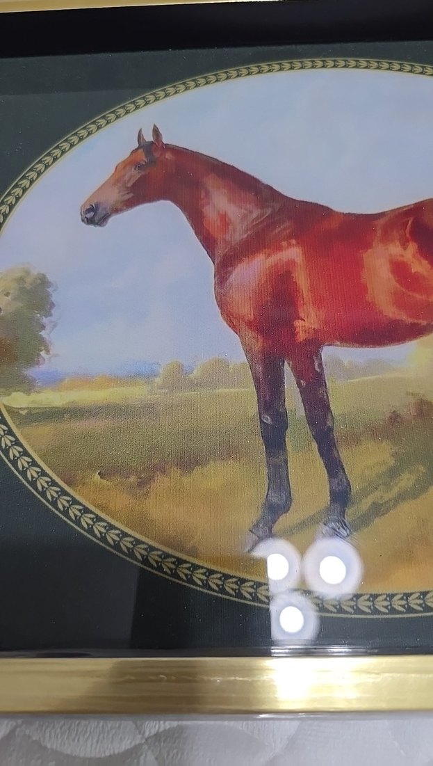 Kahverengi At Temalı Klasik Tepsi - Görsel 3