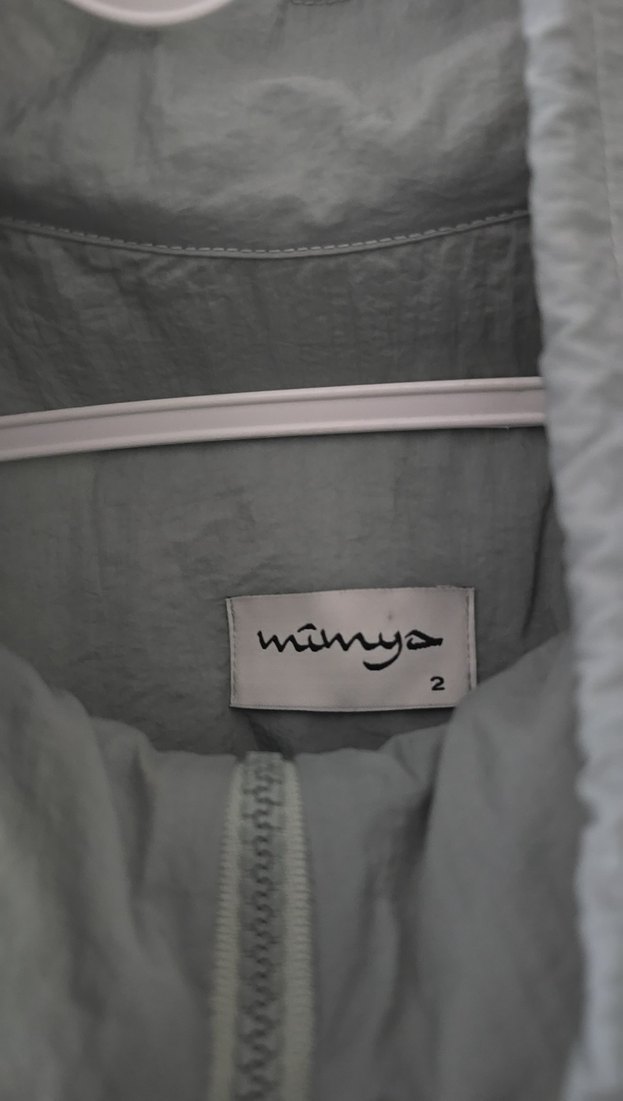 mimya marka acik yesil Uzun Boy Yağmurluk Kapüşonlu - Görsel 2