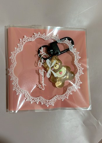 Pembe Dantel Detaylı Kadın Anahtarlık - Görsel 7