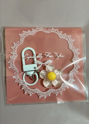 Pembe Dantel Detaylı Kadın Anahtarlık - Görsel 6