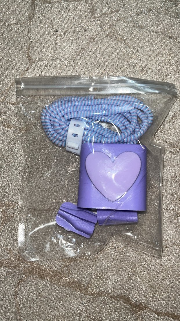 Mor Kalp Detaylı Boncuklu Telefon Aksesuarı - Görsel 2