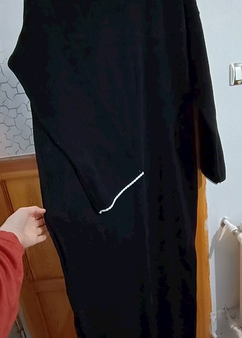 Bej deri çanta ve elbise - Görsel 3