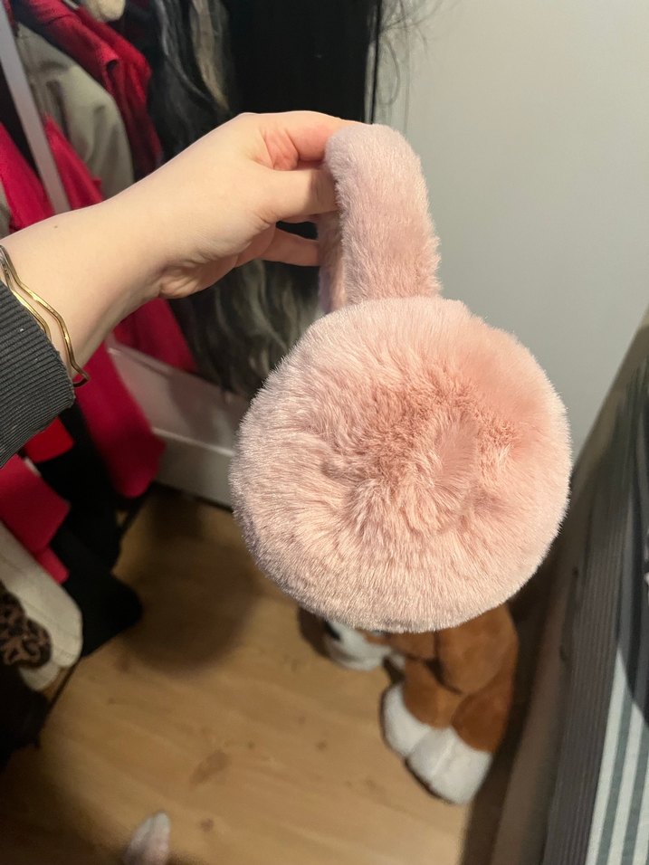 Peluş Detaylı Pembe Kız Çocuk Ev Terliği - Görsel 2