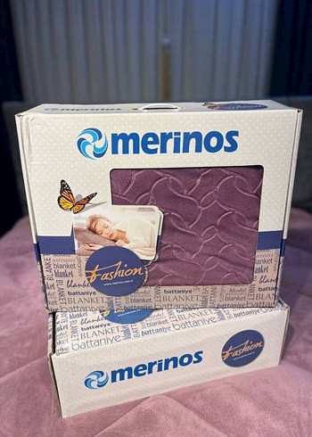 Merinos Sütlü Kahve Desenli Battaniye - Görsel 3