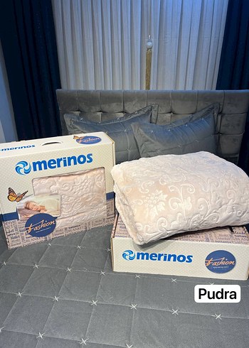 Merinos Krem Desenli Yumuşak Battaniye - Görsel 2