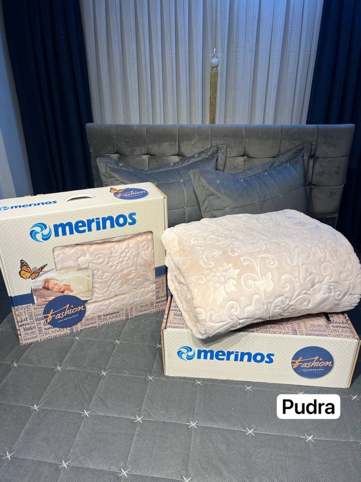 Merinos Krem Desenli Yumuşak Battaniye - Görsel 2