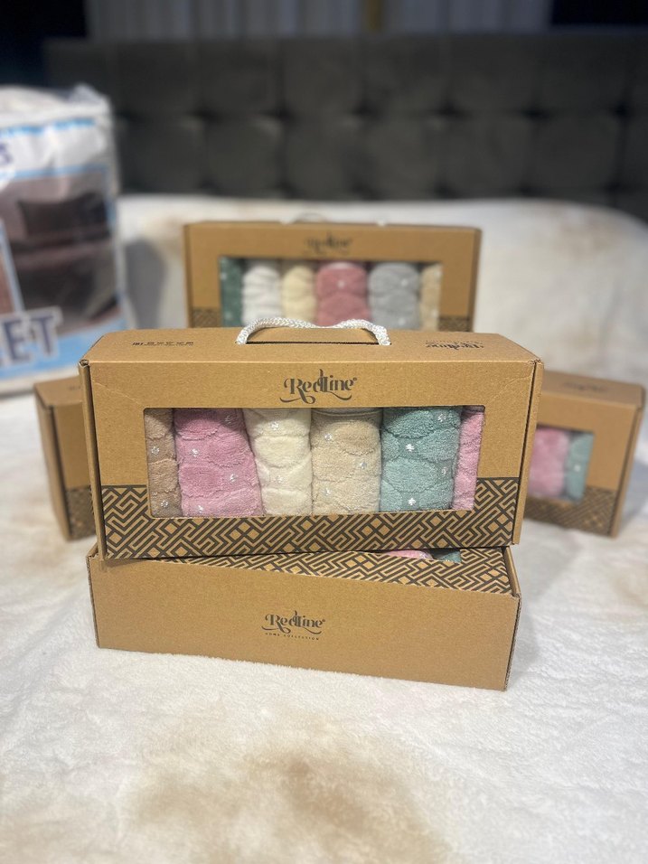 Nakışlı Bohem Beyaz Havlu Seti - Görsel 3