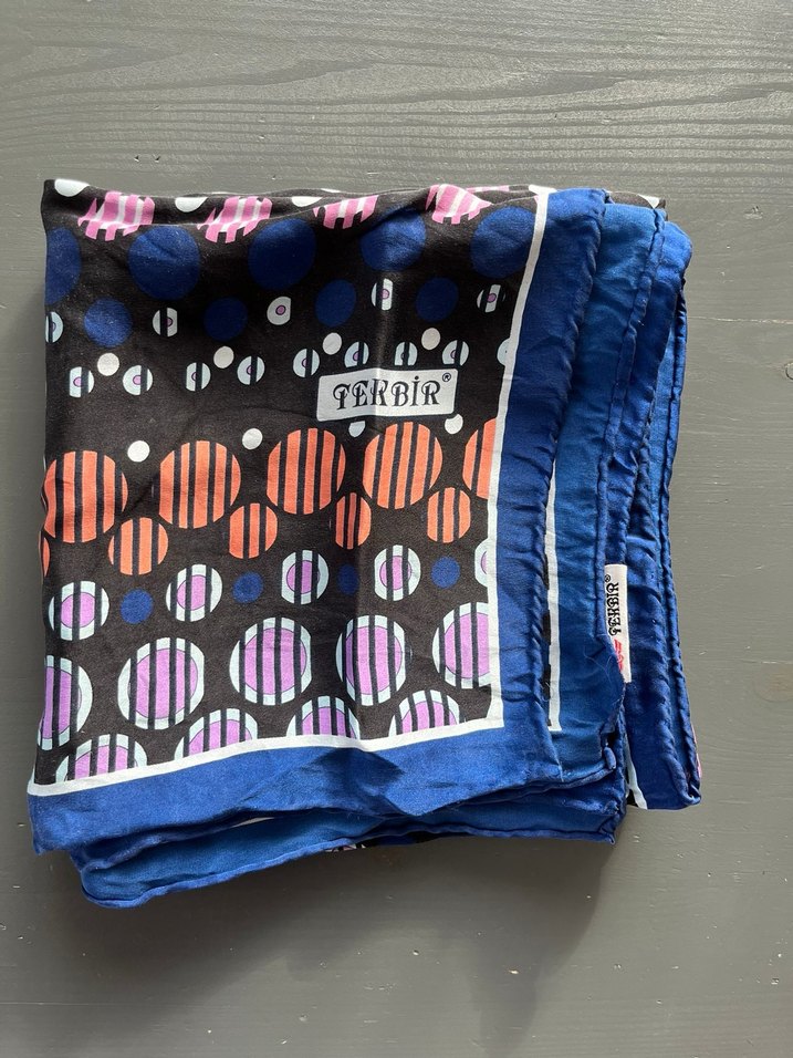 %100 ipek eşarp - Görsel 2