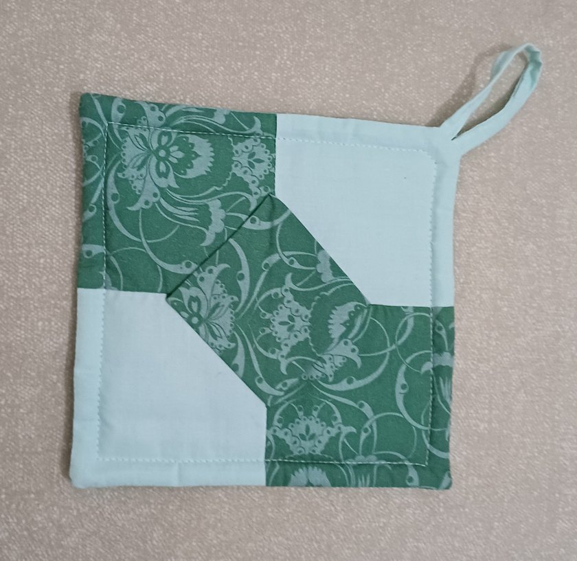 PATCHWORK YEŞİL TUTAÇLAR. EL EMEĞİ - Görsel 2