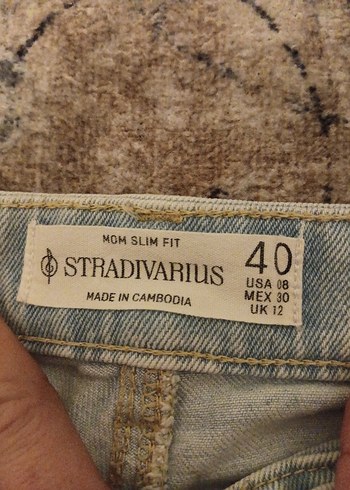 Gri Kadın Kot Pantolon, Midi, Gevşek Kesim - Görsel 6