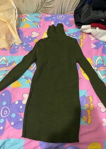 Lacivert Boğazlı Triko Kadın Kazak - Görsel 2