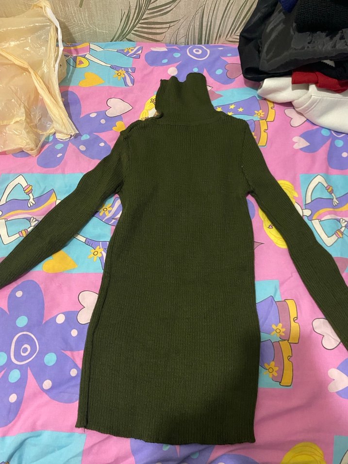 Lacivert Boğazlı Triko Kadın Kazak - Görsel 2