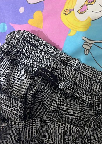 Gri Pilili Kadın Kumaş Pantolon - Görsel 3