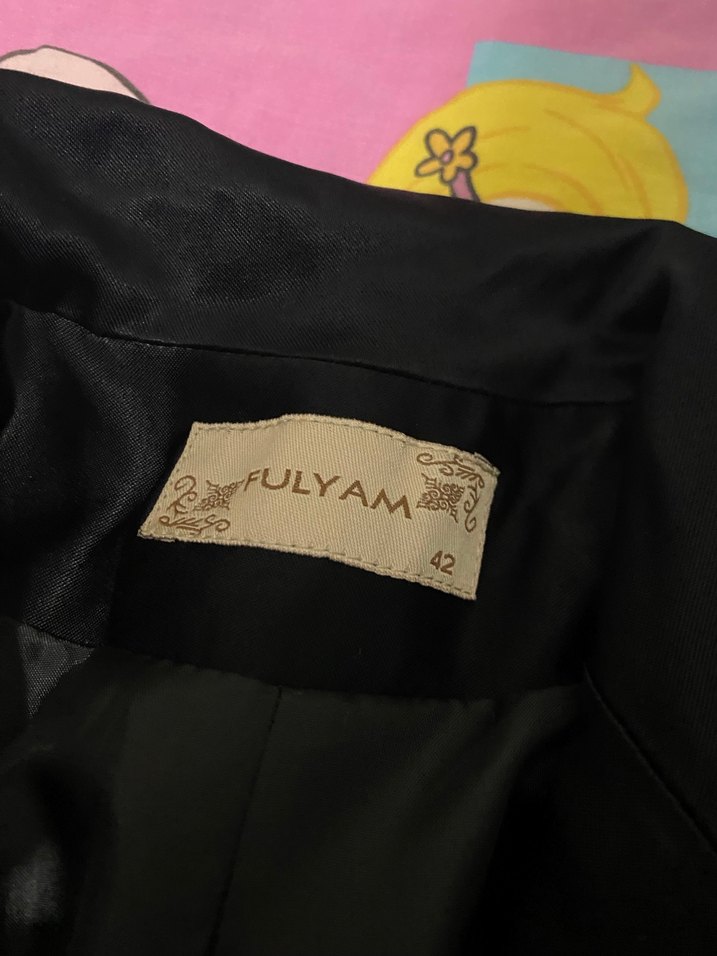 Siyah Düğmeli Kadın Blazer Ceket - Görsel 2