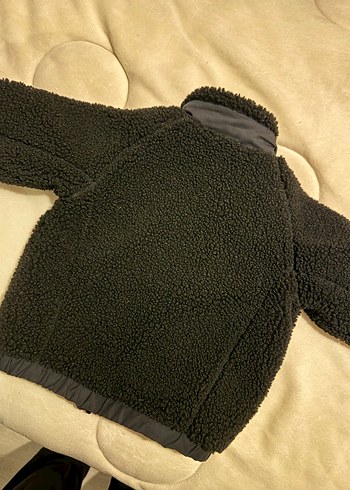 Bebek Siyah Fermuarlı Yumuşak Mont - Görsel 5