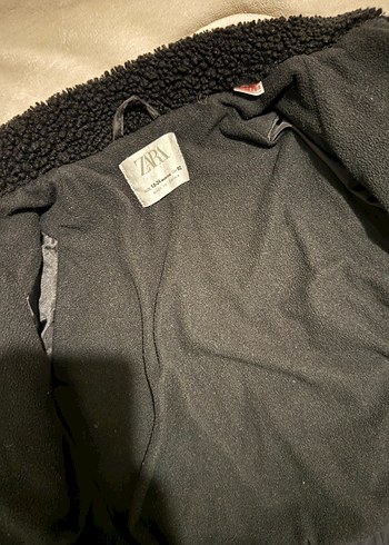 Bebek Siyah Fermuarlı Yumuşak Mont - Görsel 3