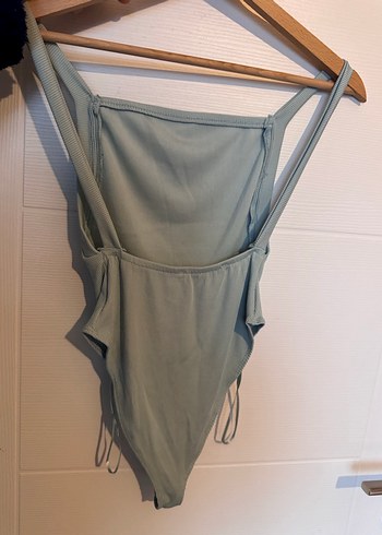 Mavi Askılı Kadın body - Görsel 3