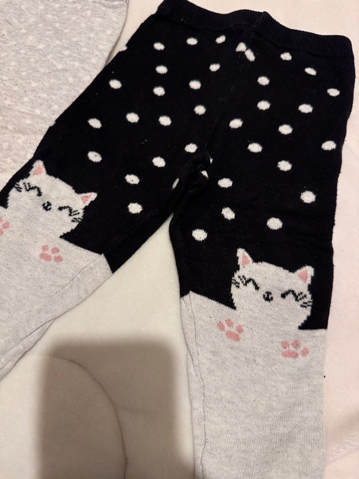 Kız bebek  Pamuklu Tayt 2li - Görsel 3