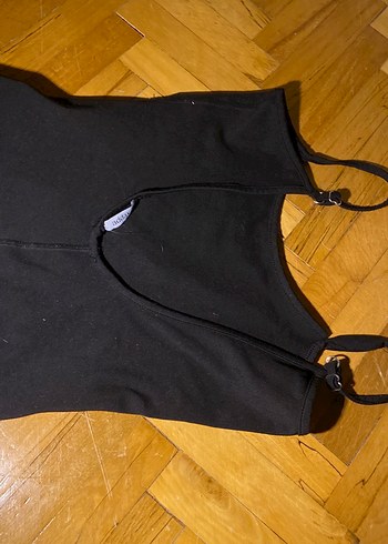 Kadın Siyah Mini Tulum - Görsel 3