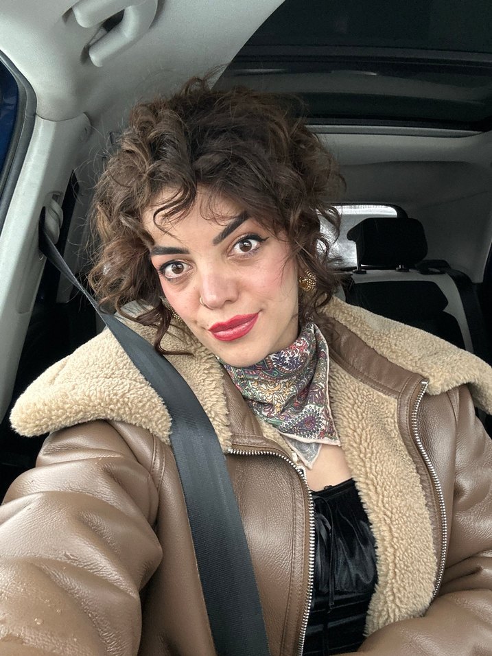 Kahverengi Kürklü Deri Kadın Kışlık Mont - Görsel 2