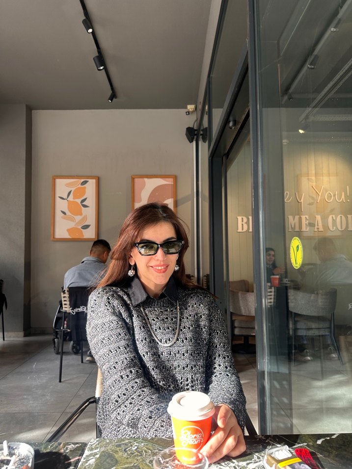 Gri Örgü Kadın Salaş Triko - Görsel 3