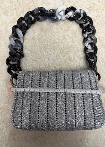 Gri Simli Kadın Çanta - Görsel 4