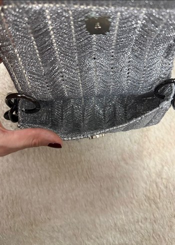 Gri Simli Kadın Çanta - Görsel 3