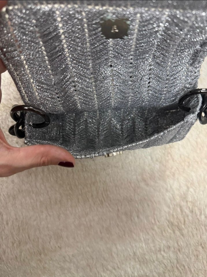 Gri Simli Kadın Çanta - Görsel 3