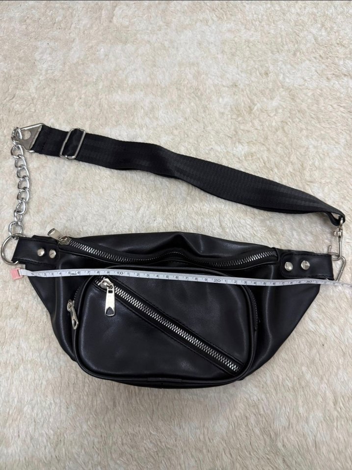 Siyah Kadın Bel Çantası - Görsel 3