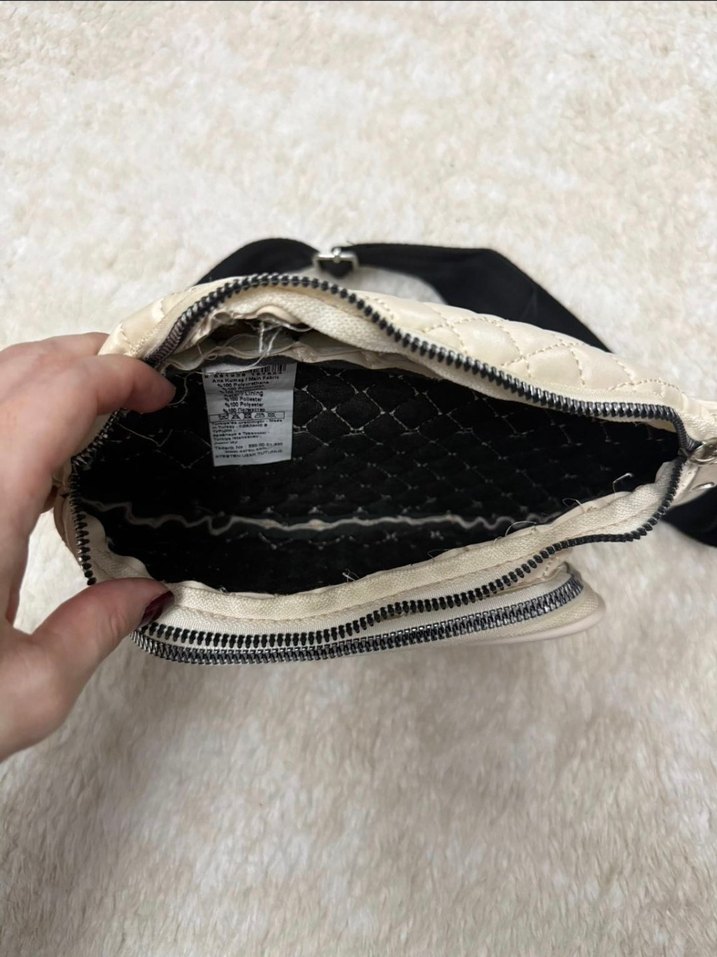 Krem Bel Çantası - Görsel 2