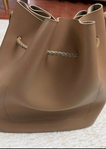 Mudo Açık Kahve Deri Kadın Çanta - Görsel 3