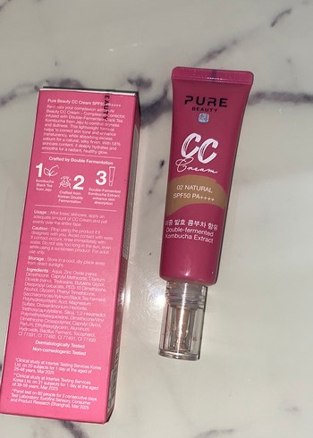 Pure Beauty CC Krem SPF50 PA++++ 02 Natural - Görsel 3