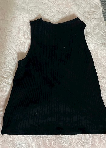 Siyah Büzgülü Yüksek Yakalı Kadın Atlet - Görsel 2