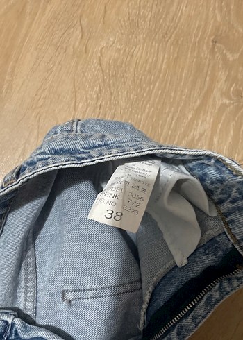 Gri Mavi Salaş Midi Boy Kadın Kot Pantolon - Görsel 4